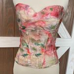 Lace Made Floral Corset Top w/Matching Lace Skirt. Fairytail Series. LARGE Pink Photo 0