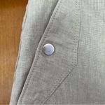 Athleta Voyager Linen Bermuda Shorts Oatmeal Size 8 Coastal Breathable Summer Photo 2