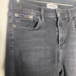 AGOLDE  Sophie Mid Rise Skinny Ankle Distressed Black Jeans | Size 25 Photo 5