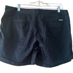 Michael Kors Michael Kors Black Cotton Blend Stretch Utility Shorts with Front Pockets Photo 1