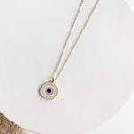 Evil Eye Pink Necklace Photo 2