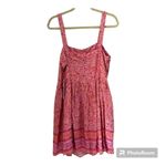 AQUA  sundress pink girly paisley print buttons size S Bloomingdale’s exclusive   Photo 7