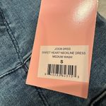 Juicy Couture NWT Denim Sweetheart Neckline mini Dress dark Wash size S Photo 2