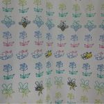 Dickies  Small Honey Bee Print Rainbow Scrub Top Nurse Medical Field V Neck Photo 2