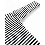 CHAPS Women’s Size Small Black & White Striped Hoodie Clean-lined Preppy Coastal Photo 7