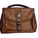 Carryland USA Faux Croc Satchel Purse Vintage Brown Photo 0