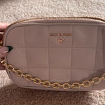 Michael Kors   Jet Set Charm Small Double Zip Quilted Camera Crossbody Bag in pale pink leather Photo 0