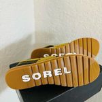 Sorel  Ella II‎ Slingback Leather Sandal, Comfort Shoe Olive Beige Size 10.5, NWT Photo 7