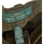 Ralph Lauren Vintage LRL Lauren Corduroy Pants Women's 16 Brown Quiet Luxury Photo 3
