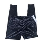 Calvin Klein NWT  Black Velour Velvet High Waist Slimming Compression Leggings L Photo 2