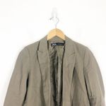 ZARA  Green Open Oversized Blazer Size XS Olive Boyfriend Workwear Lagenlook Photo 3