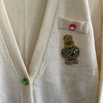 Custom Embroidered Cardigan Sweater Size 12 Photo 5