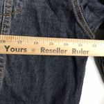 POL Vtg distressed dark wash denim button up jacket 100% cotton fall winter Photo 7