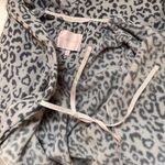 Victoria's Secret Victoria Secret bathrobe. Leopard print. Belted waist. Interior ties. Size XS. Photo 4