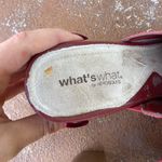 Aerosoles Y2k  what’s what Red leather mule heels with cutout detail sz 7 Photo 7