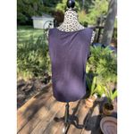 Talbots  Womens Tank Top Sz L Navy Blue Sleeveless Blouse Shirt Casual Notch Neck Photo 1