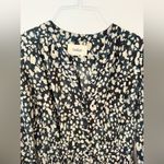 Ba&sh Lisi Pleated Printed Crepe Maxi Dress Floral Long Sleeves Size Medium 1977 Photo 4