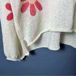 POL Women’s Sweater Size M – Cream with Pink Floral Print Photo 5