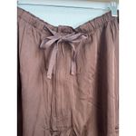 Victoria's Secret PINK Chocolate Kiss Brown Satin Parachute Trousers- XL Photo 5