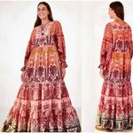 Farm Rio NWT  Ainika Embroidered Print Macaws Maxi Dress Size‎ XS $345 Photo 3