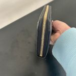 MCM Visetos Monogram Zip Around Wallet Black Gold Studded Photo 3