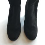 ASOS Chunky Heeled Ankle Boots Side Zipper Sock Size UK 6 US Size 7 Black Bootie Photo 2