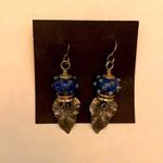 NWT: blue beaded earrings one of a kind Photo 0
