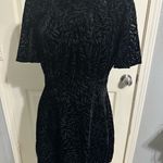 Mango Black Sheath Dress with Flutter Sleeves for Cocktail Photo 1