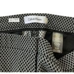 Calvin Klein Women Size 8 Black White Stretch Leggings Size Zip 21-916 Photo 4
