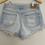ZARA MOVING SALE Trafaluc Denim Distressed Hem Cutoff Shorts Photo 3