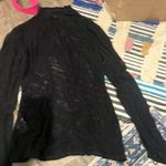 BCBGMAXAZRIA BCBGMaxarzia black sheer top M Photo 0