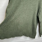 Topshop Women's Green Chunky Knit Mock Neck Oversized Sweater Size S US 4-6 Photo 5