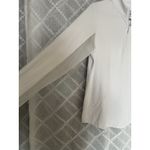 Ibkul Women's White Long Sleeve 1/4 Zip Pullover Medium UPF 50 Golf Tennis Top Photo 3