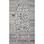 ALO YOGA Abstract Print Elastic Waistband Yoga Legging Pants White/Blue WMNS XS‎ White Photo 1