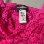 Cosabella  Lace Hot Pink Bralette Size Large Photo 2