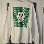 Gildan NWT  Rallyhouse Philadelphia Smiley Face Sweatshirt‎ Large Photo 1
