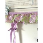 For Love & Lemons  Floral Lace Garter Belt Purple Lilac Size Small NEW Photo 4