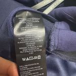 Anthropologie Silky Satin High Rise Tapered Navy Crop Pants Chic blue Size 6 Photo 6