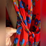 J.Crew  Red Floral Women's Dress Photo 6