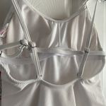 Xhilaration NWT  Juniors' Ribbed Ruffle Shoulder One Piece Swimsuit, White,‎ S Photo 6