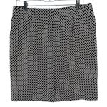 J.Jill Skirt Womens M Petite Black White Geometric Ponte Pencil Pull On Stretch Photo 1