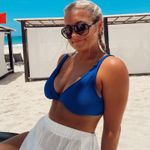 Target  Blue Bikini Top Photo 0