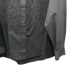 Gap  Lace Bib Big Shirt Button Down Black Women’s Plus Size XXL NWT Photo 8