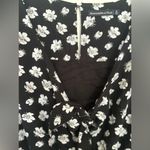 Abercrombie & Fitch Abercrombie black floral romper with cutout detail and pockets S Photo 6