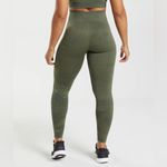Gymshark Adapt Camo Leggings Moss Olive High Rise XS Workout Photo 2