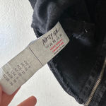 Nasty Gal  Black Denim Corset Bustier Top Zip Front Size 6 Photo 5