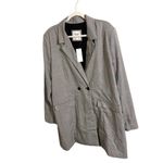 Abercrombie & Fitch NWT Grey Plaid Long Length Career Blazer XL Photo 1