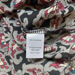 ASTR The Label Gray & Maroon Paisley Floral Print Blouse Photo 9