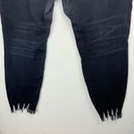 Kancan Frayed Waist High Rise Skinny Jeans Sz 20 Black Wash Distressed Hem Photo 13