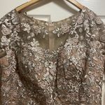 La Femme dress floral column gown woman’s champagne dress NEW Photo 6